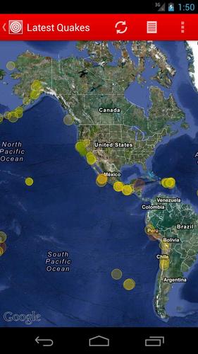 Latest Quakes