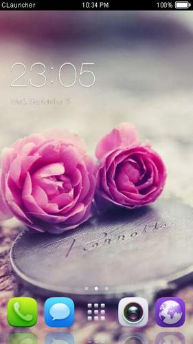 Pink Roses Theme C Launcher