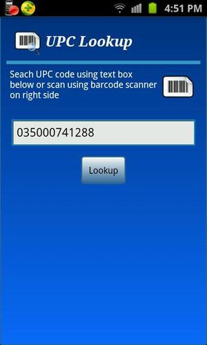 UPC Lookup