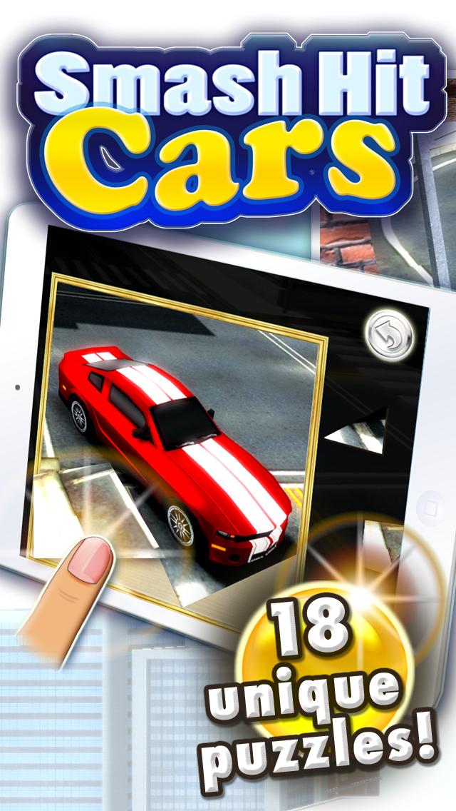 Smash Hit Cars 3D kids puzzles