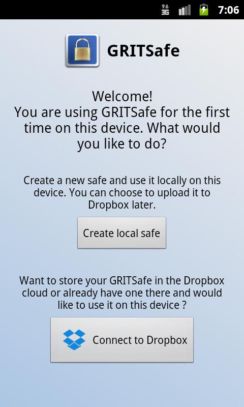 GRITSafeTrial password manager