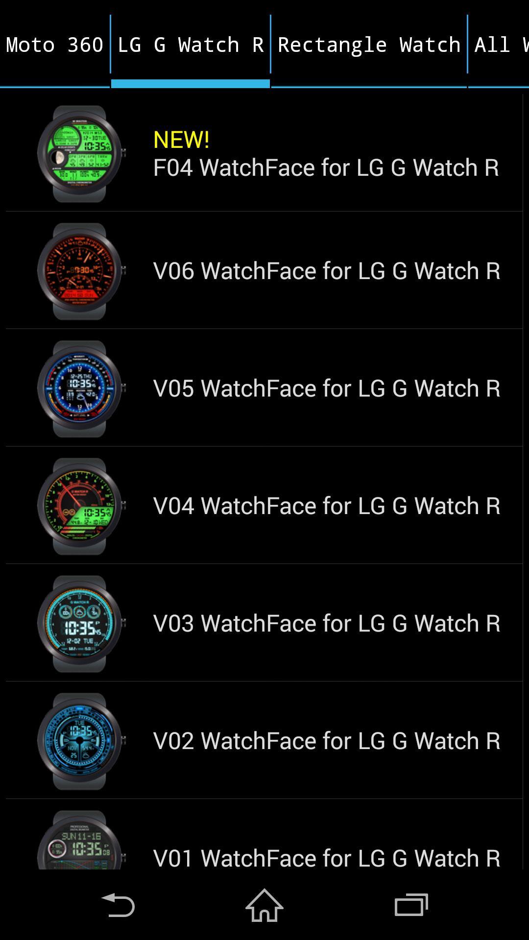 WatchFace Shop for AndroidWear