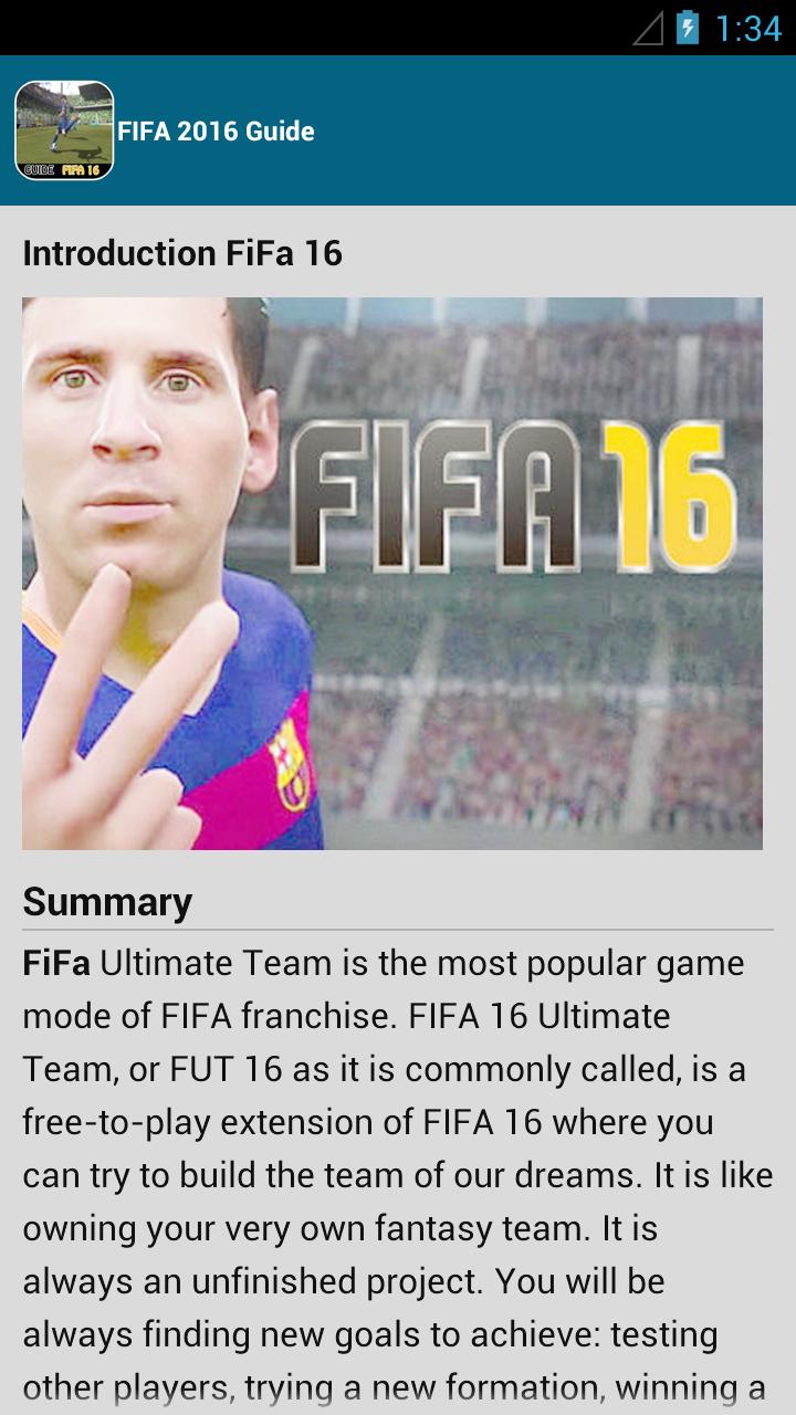 Guide fifa 16