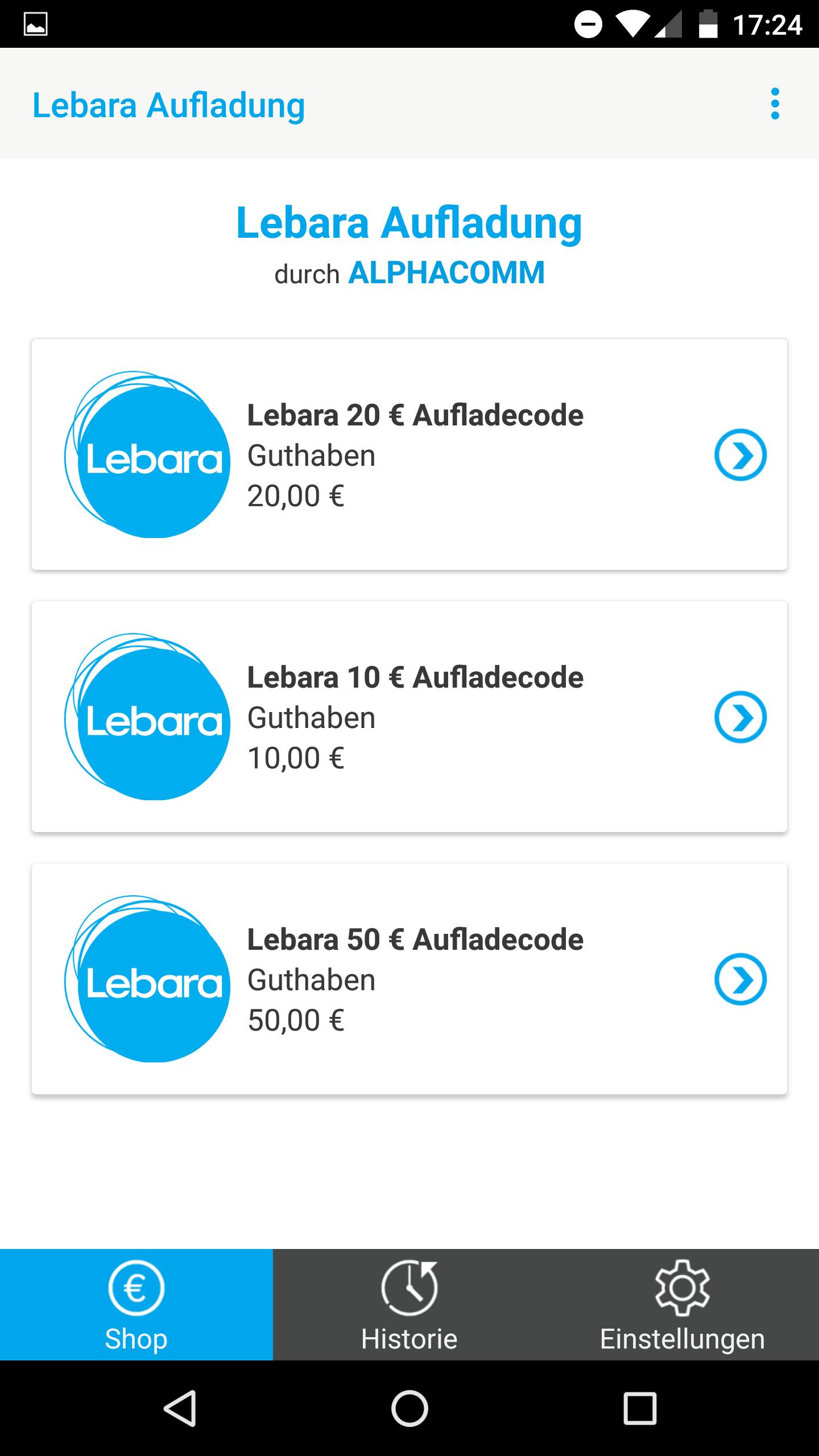 Lebara Aufladung