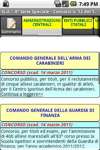 Concorsi Gazzetta Ufficiale