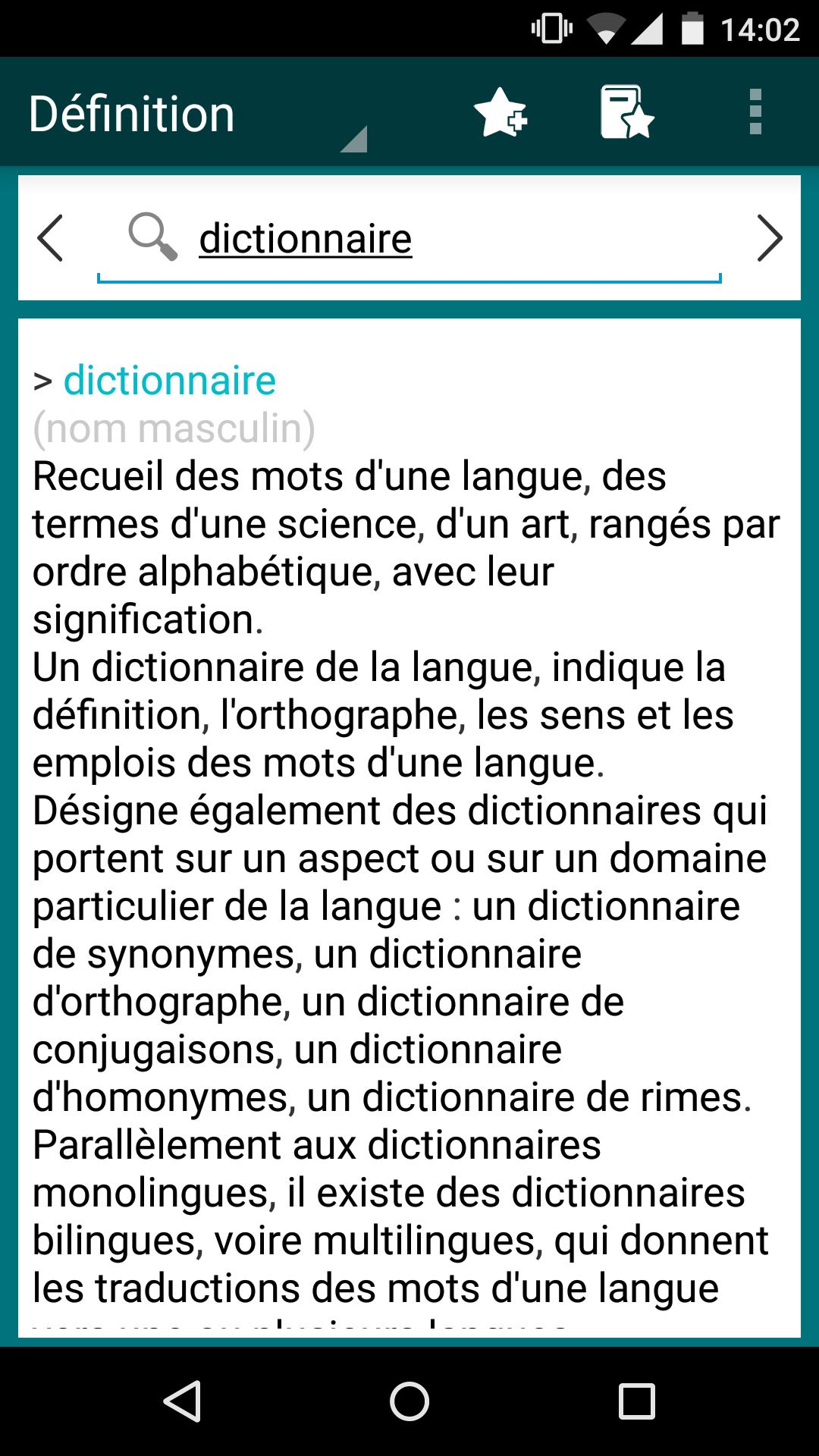 French Explanatory Dictionary