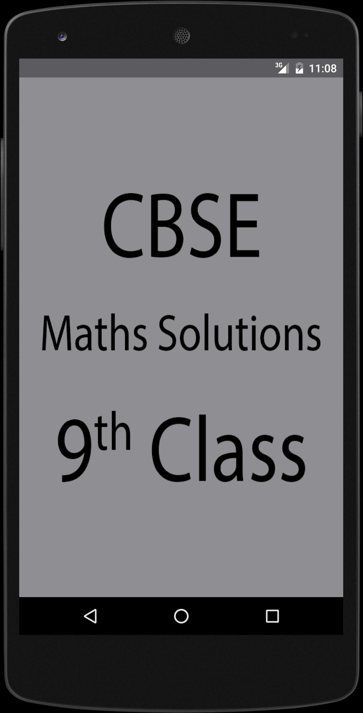 CBSE Maths Solutions 9th Class