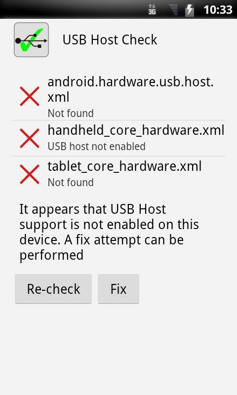 USB Host Check