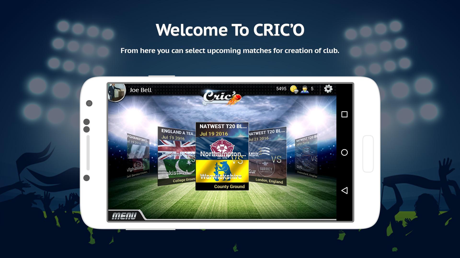 CricO : Cricket Fantasy game