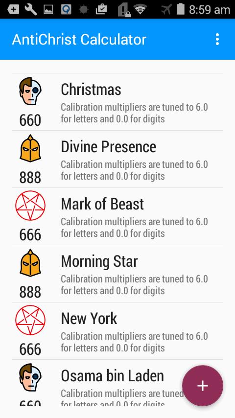 AntiChrist Calculator