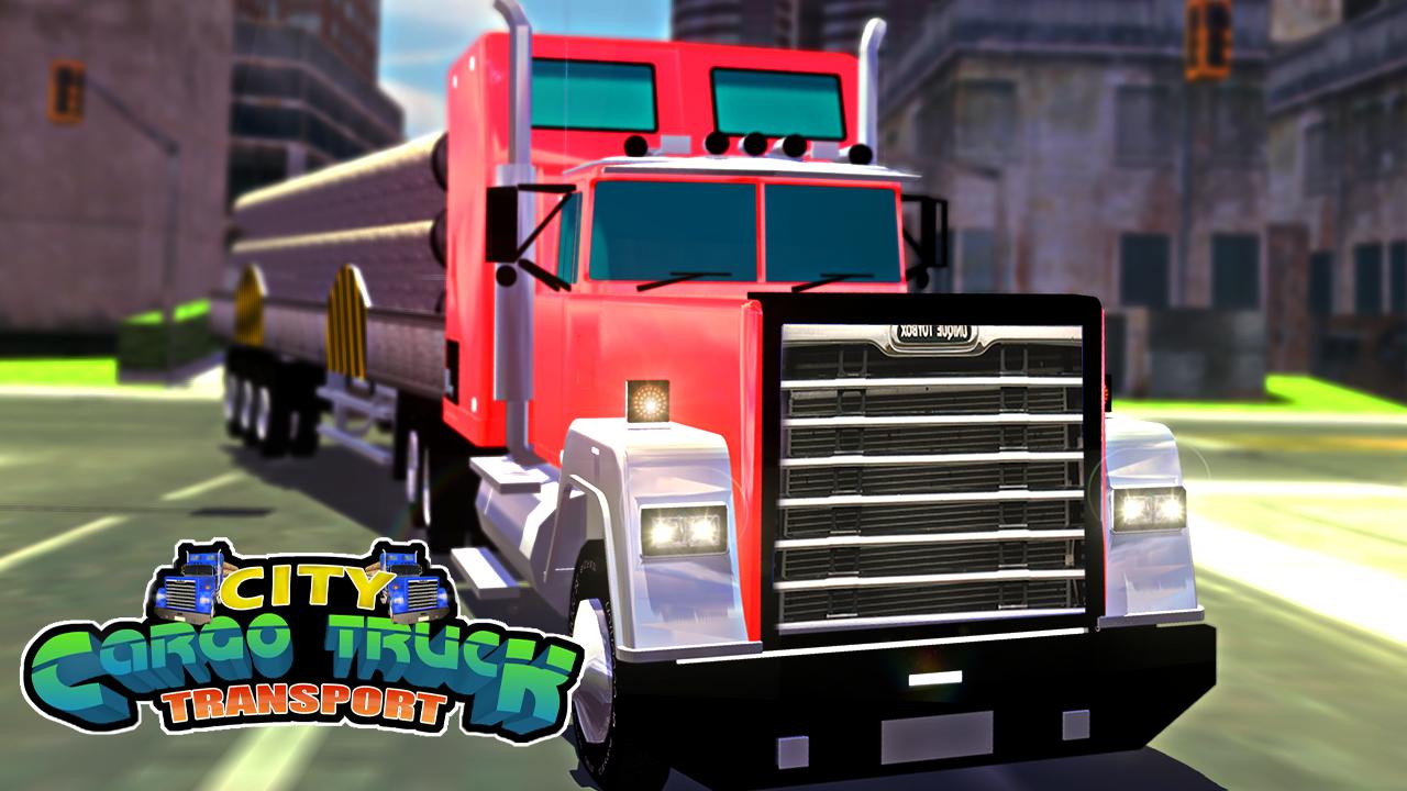 City Cargo Truck Transport 3D