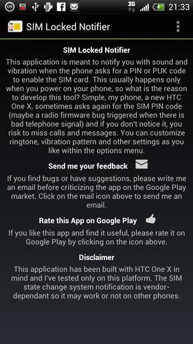 SIM Locked Notifier