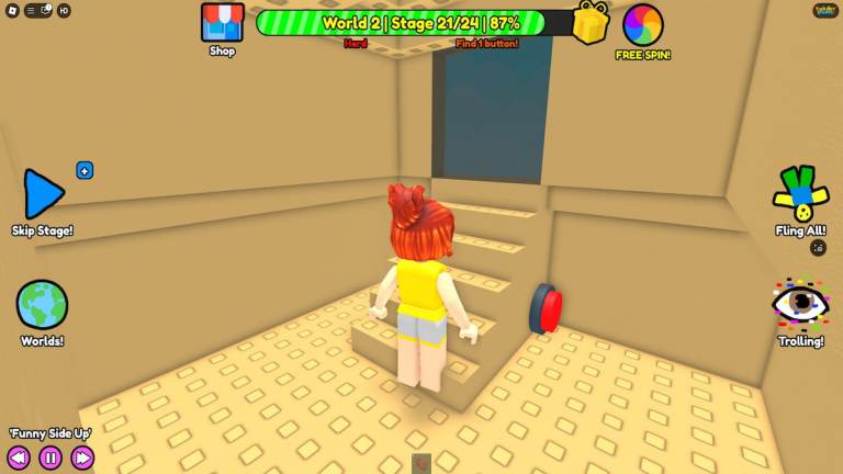 Roblox menemukan tombol walkthrough