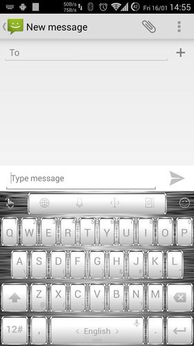 Keyboard Theme Frame W Silver