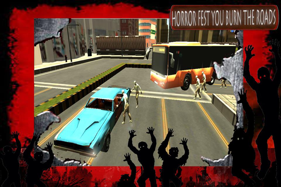 Road Bus Zombie Samsh 3D