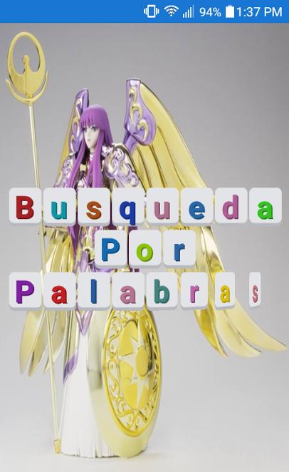 SAINT SEIYA WORD SEARCH