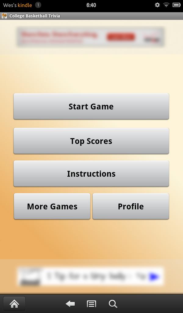 College Basketball Trivia