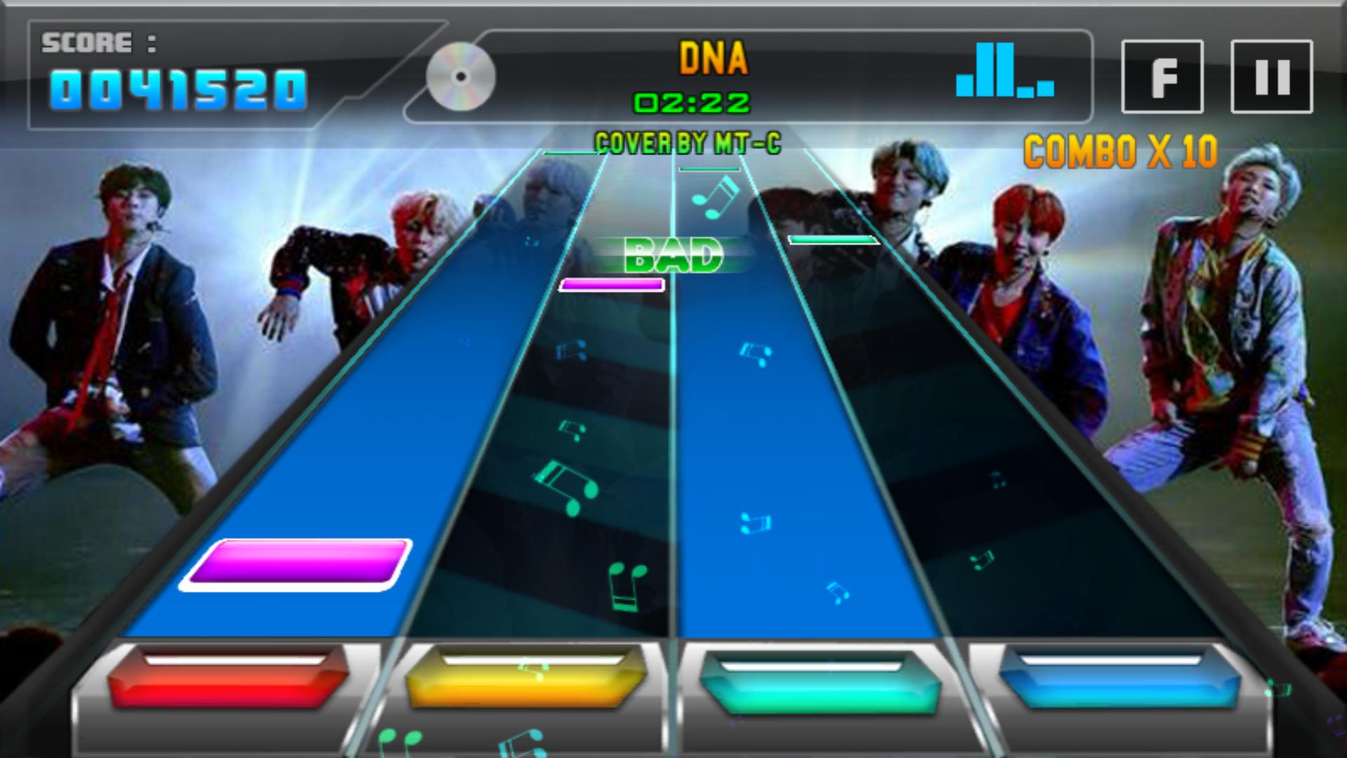 BTS Piano Tiles Game