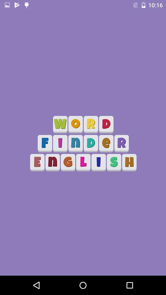Word Finder Games English