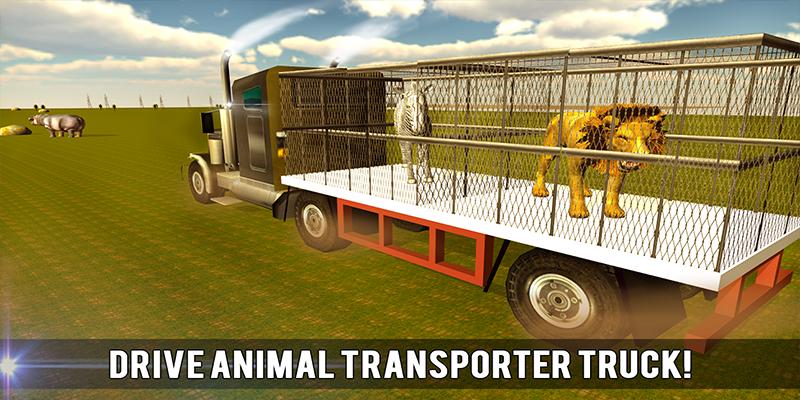 Wild Animal Transport Train 3D