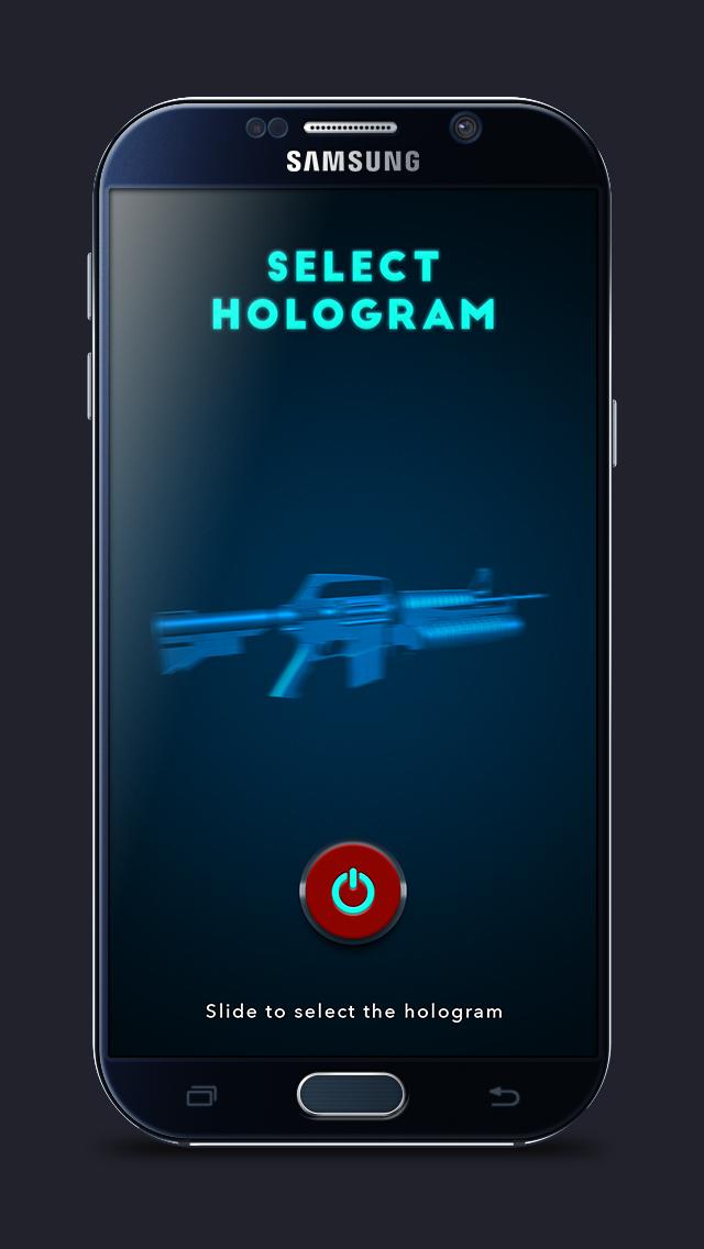 Hologram 3D Gun Simulator Free
